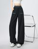 Spring 2026 Color-Block Curved Leg Wide Sweatpants: Spliced, Loose, Slimming, Good Drape, Sportswear