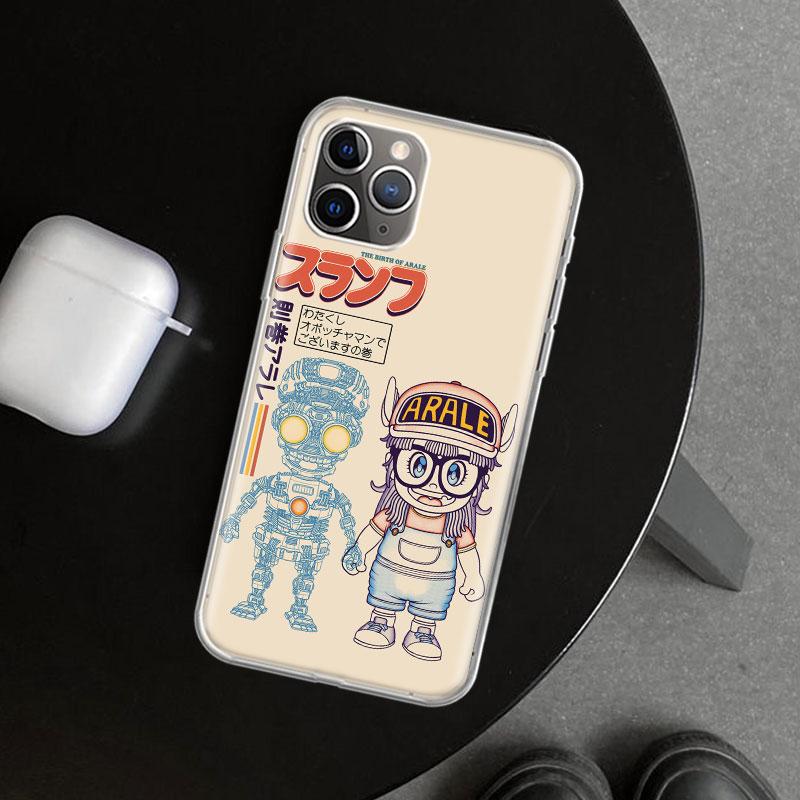 Arale Dr Slump Phone Case Cover for iPhone 11 12 13 Mini 14 15 Plus 16 Pro Max 17 Air 7 8 + SE Art Customized Fundas 11 12 13 Mi