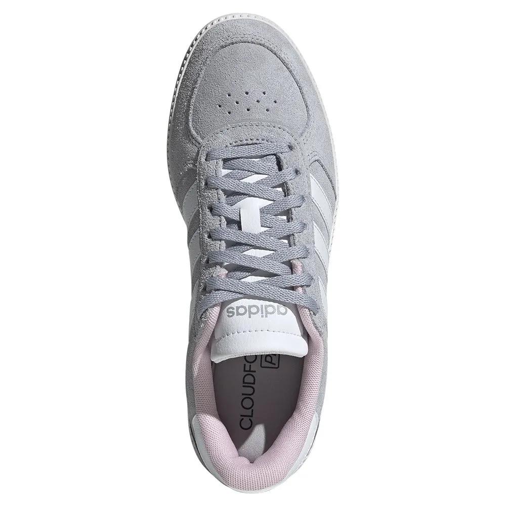 Adidas breaknet sleek sneakers leather upper gray