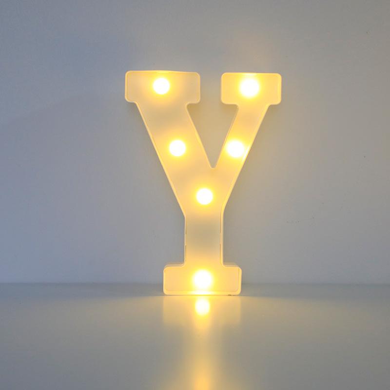 Romantic Letter & Number Lamp - Birthday Proposal Surprise Scene Decoration