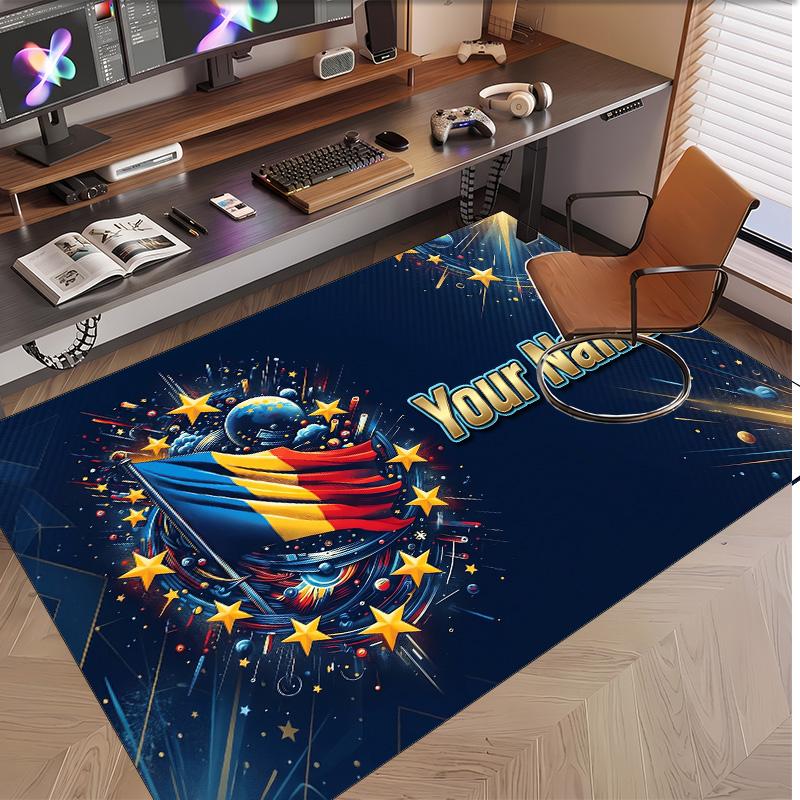 Personalized Crystal Velvet Carpet Poland Pattern Non Slip Floor Rug