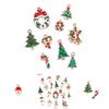 High-quality 19pcs Metal Alloy Mixed Christmas Charms Set For Festive Jewelry