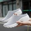 Women's Backless Walking Sneakers Summer Slip-on Mule Shoes Closed Toe Slippers Height Increase Comfort Casual Traveltime Mule