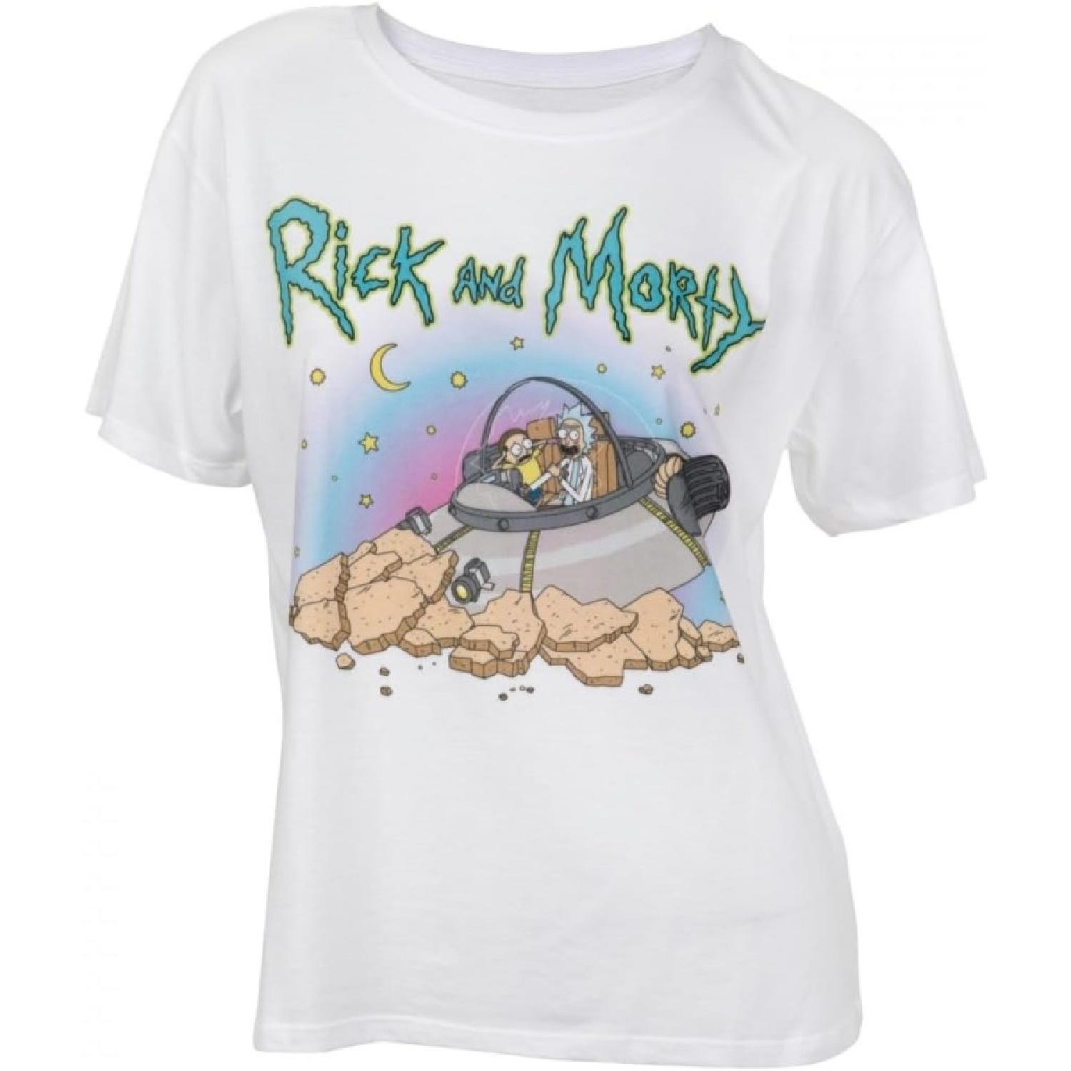 Детская футболка Rick and Morty Аварийная посадка XXXXXL белый 2790₽