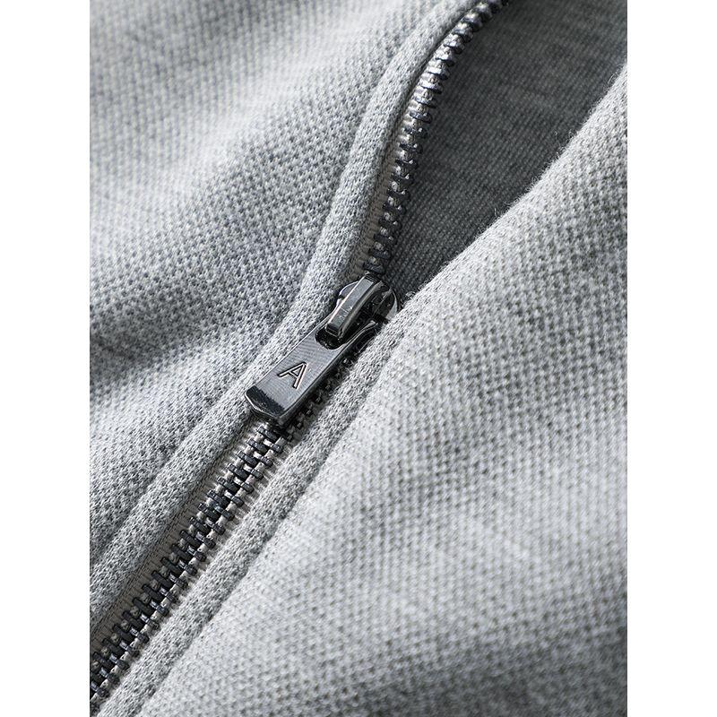 American Retro Heavy Zipper Knitted Cardigan Hoodie Men's Autumn Winter Coat Export Men's Sports Jacket