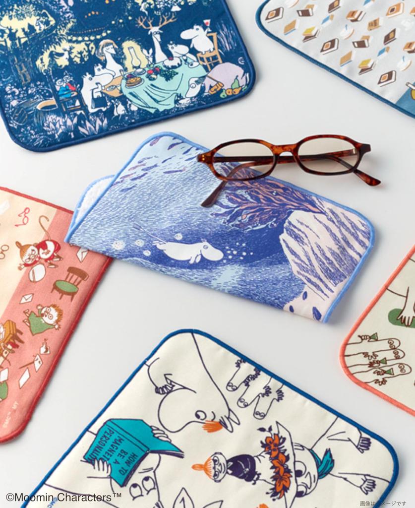 Miyamoto Towel Miyamoto Moomin Cleaning Grassland Made In 20 X 20 05869 Handkerchief, Design, Smartphone/Glasses Handkerchief, Design, Japan, Blue,