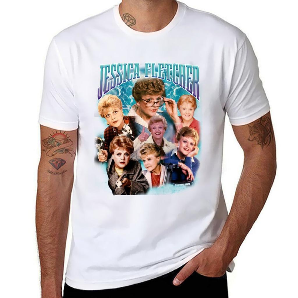 Bootleg S RETRO STYLE JESSICA FLETCHER RAP TShirt Breathable Basic Cotton TShirt