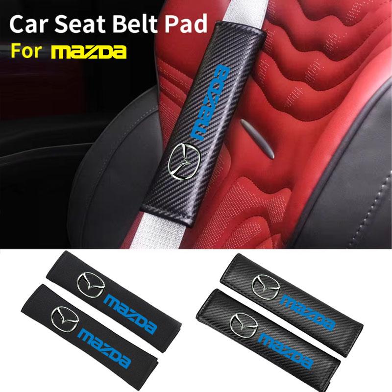 Car Seat Belt Covers Shoulder Pad Seat Belt Cushion for Mazda M3 M6 MP Skyactiv Axela Atenza Biante BT-50 CX-30 Accessories