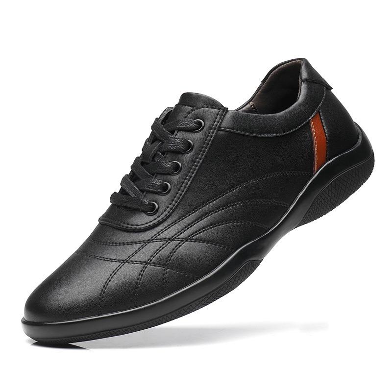 Sports and Leisure Shoes for Men, British Non Slip Single Shoes, Comfortable Soft Soled Men's Casual Leather Shoes