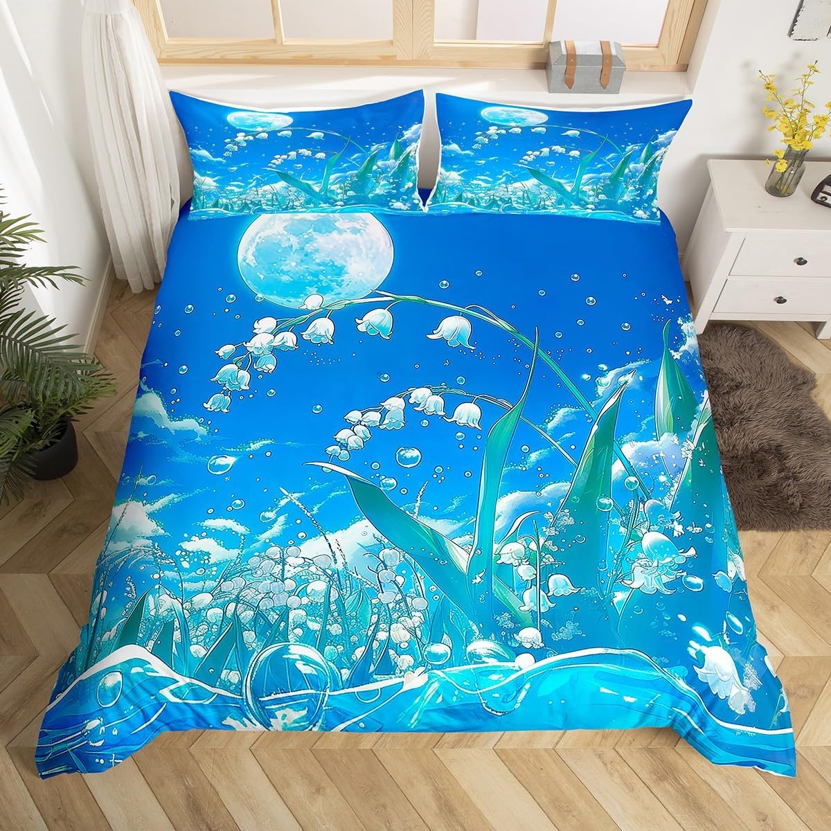 

Fantasy Oil Painting Style Duvet cover Set King-Sized Dimensionsd Dimensions Scenery Animal Beding Set Children Young Girls Young Boys Adult People 100*200cm Single