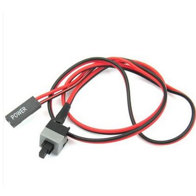 50PCS Computer Power Reset Switch Cable for Motherboard Button Switches InstallatFor IOn with Red Black Color Code