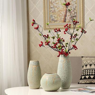 Vintage European Porcelain Vase for Living Room Decor and Dried Flower Arrangements