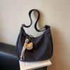 Japanese-style casual and relaxed canvas tote bag for women2026New large-capacity student shoulder crossbody bag for classes