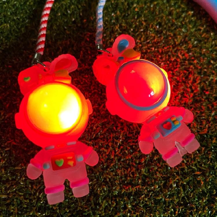 Durability Silicones Golf Ball Marker Tees Golf Tees Flashing Light Cartoon Golf Tees for Secure Outdoor Game