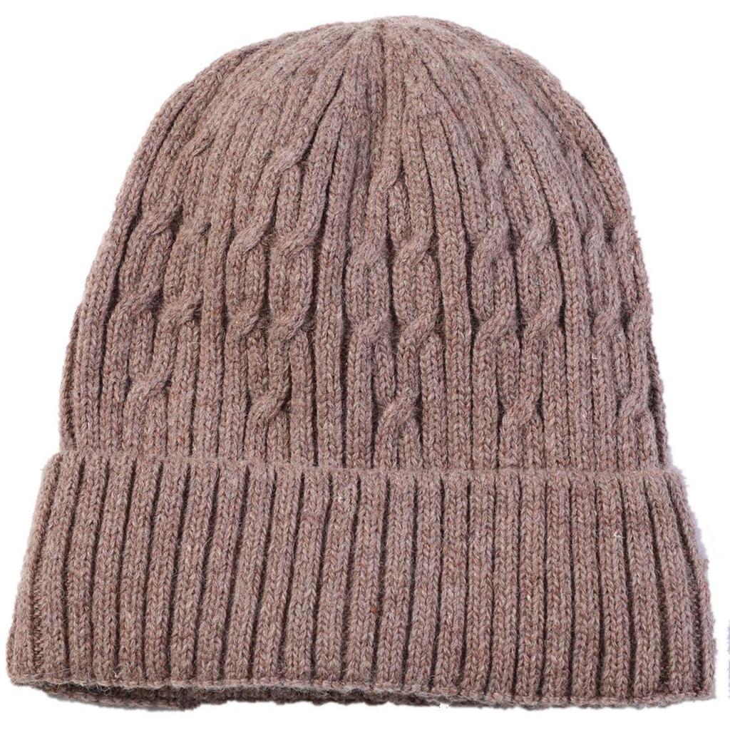 New Plus Velvet Men's Solid Color Knitted Pullover Cap Autumn and Winter Warm Cycling Ear Protection Cap