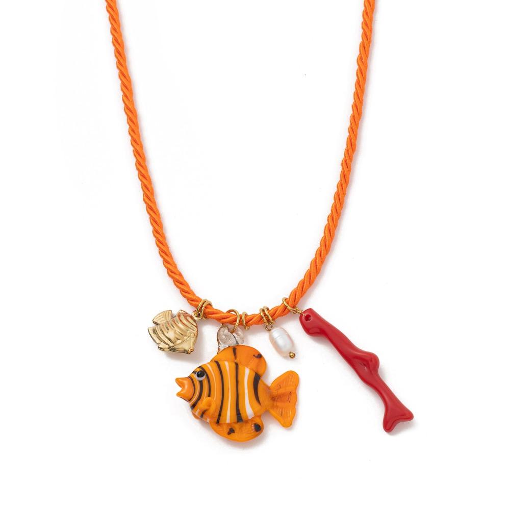 Necklace Set Resin Starfish Pendant Necklace Ethnic Style Dopamine Necklace  Girls