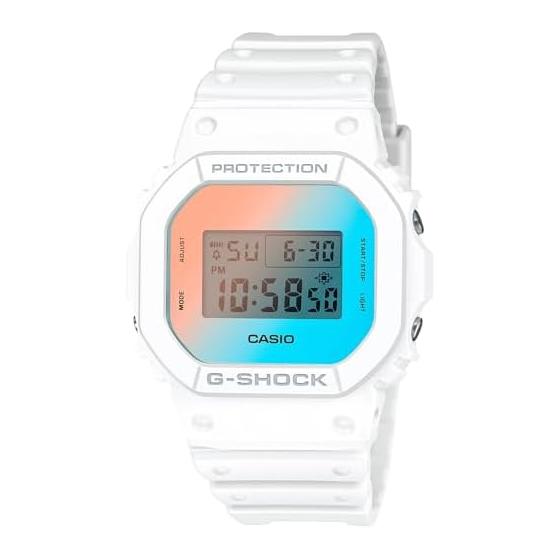 G-SHOCK DW-5600TL-7JF Оригинальные японские часы Casio Серия BEACH TIME LAPSE Мужские Белые
