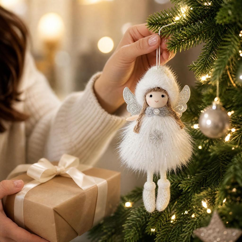 Plush Hanging Ornament for Christmas Tree Decoration Korean Doll Pendant