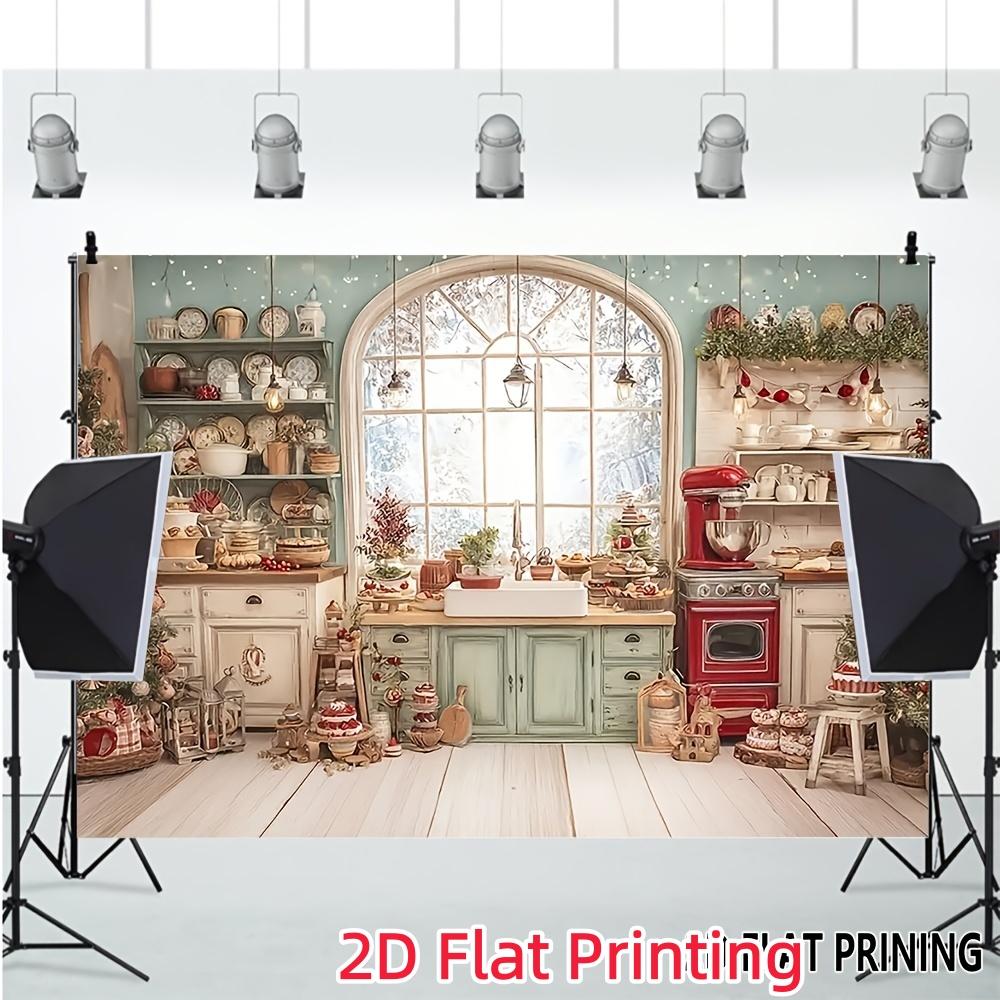 1Pcs Printing Size Options Decoration Background Winter Backdrop Decorations For Photo Studio Photo Booth Christams Party