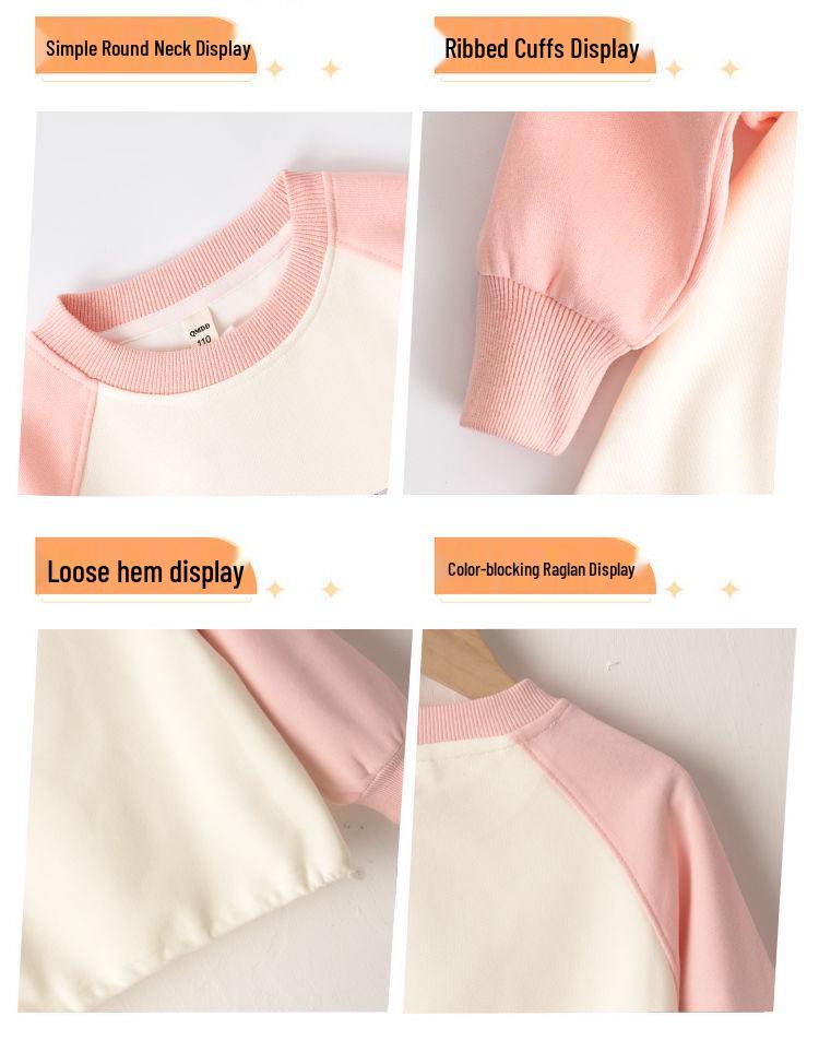 2026 Kpop Witch Hunter Girl's Hoodie & Casual Two-Piece Set for Kids, Medium/Large