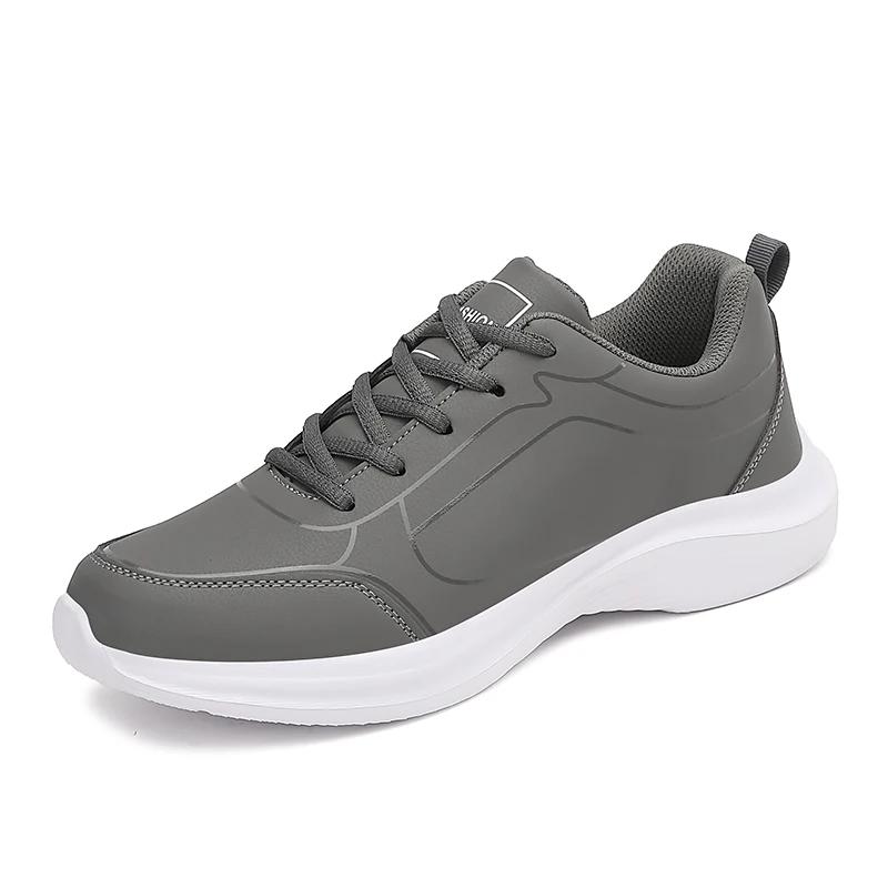 Nowe męskie buty do biegania Zimowe ciepłe męskie trampki Antypoślizgowe Oddychające Męskie buty do chodzenia Sznurowane Miękkie buty codzienne