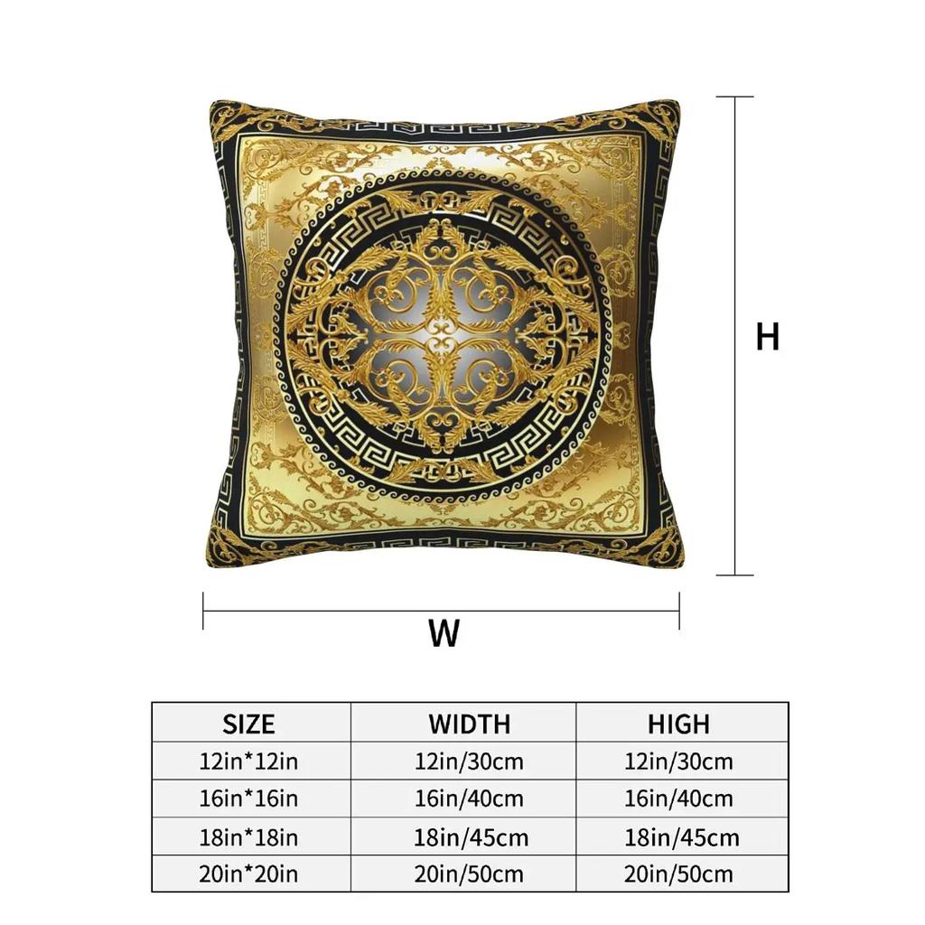 Queen Of Absolutely Everything Gold Baroque 2 Pcs Square Pillowcase Pillow Cover Cushion Comfort Throw Pillow For Home Bedroom