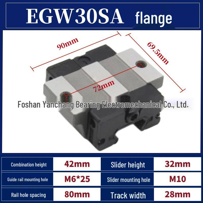 High-Precision Heavy-Duty Linear Guide Rail Slider HGH/HGW/EGH/EGW15/20