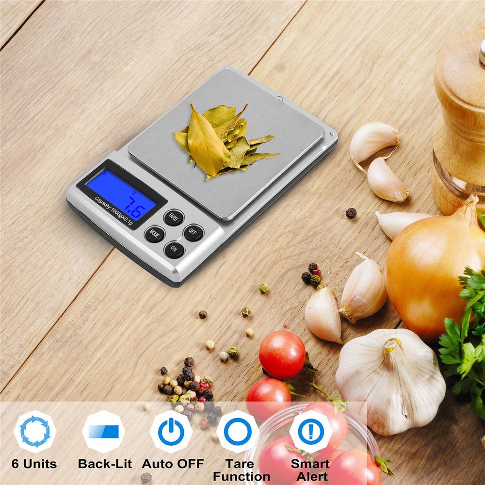 Digital Scale 1000g X 0.1g Jewelry Gold Silver Coin Grain Gram Pocket Size Herb
