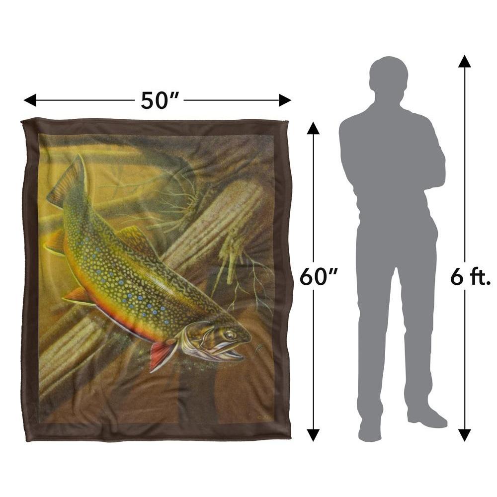 JQ Licensing Silky Trout Supersoft Blanket