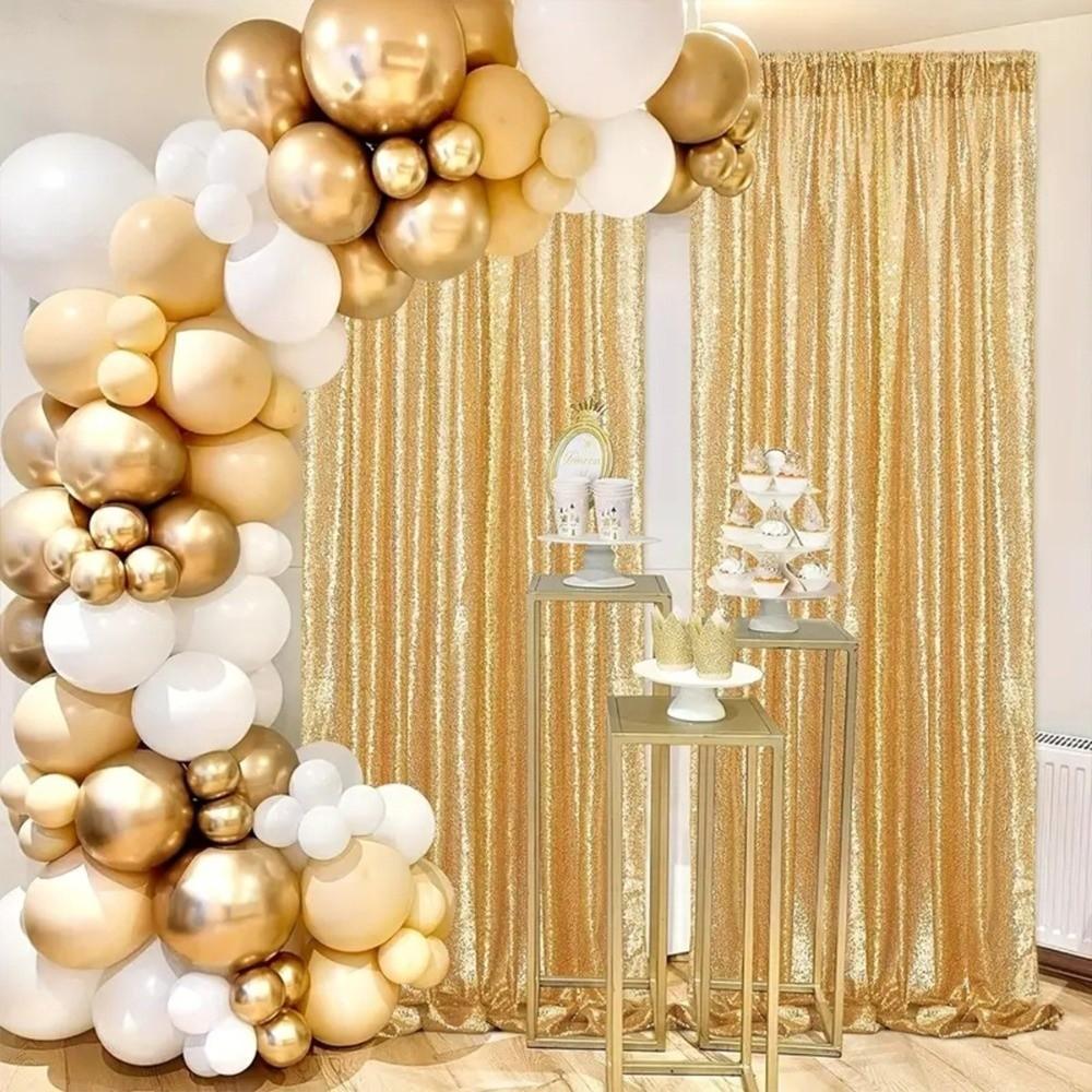 Colorful Sequin Backdrop Curtain Polyester Funny Sparkly Sequin Backdrop Decorative Photography Background