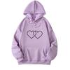 2025 autumn and winter new Korean version with hat and velvet couple's casual loose top jacket couple's hoodie