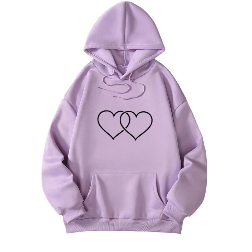 2025 autumn and winter new Korean version with hat and velvet couple's casual loose top jacket couple's hoodie