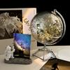 Desktop Decor Globe Geography Home Decor Accessories with Light World Globe Modern Learning World Map Educational Teaching