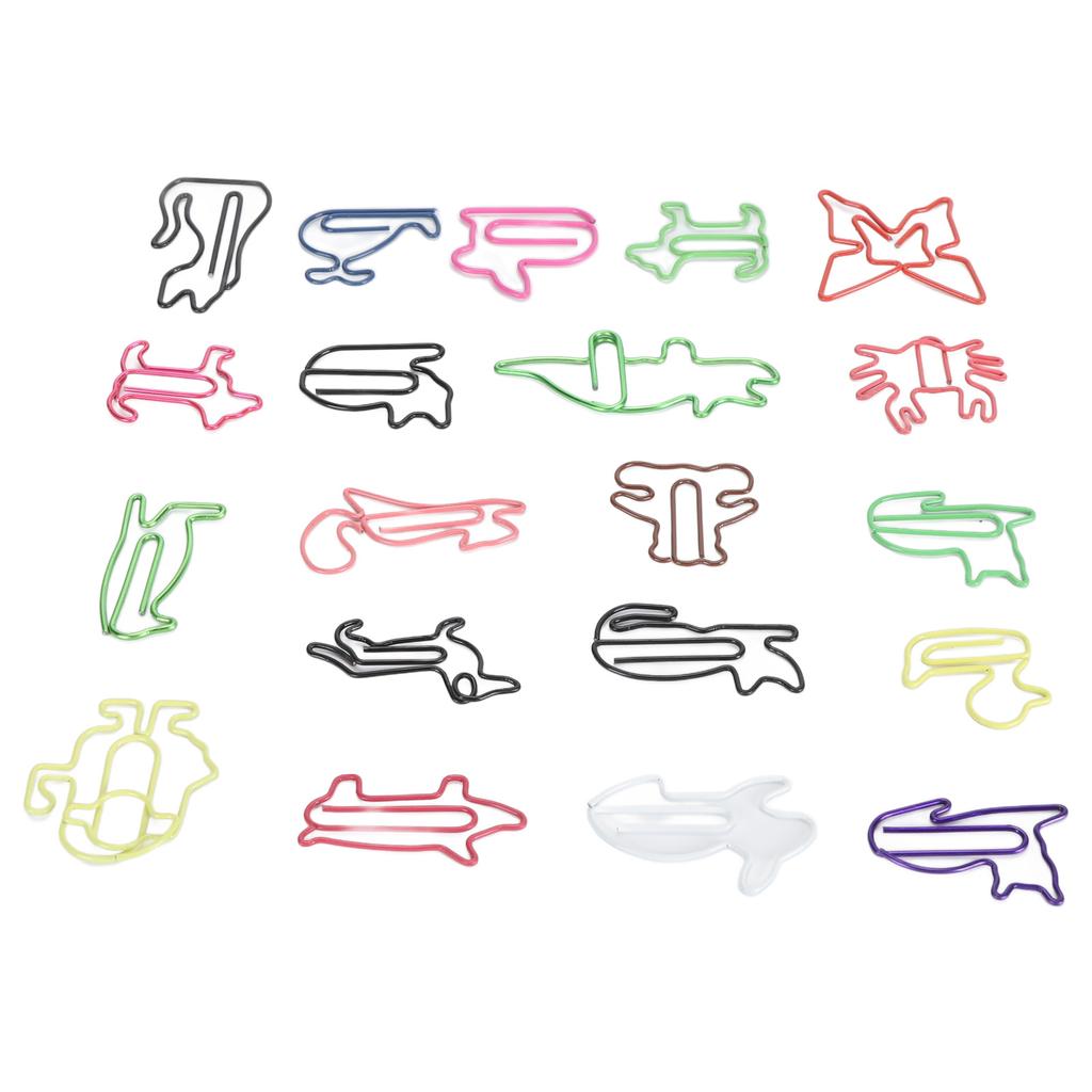 100pcs Paper Clips Colorful Cute Exquisite Mini Metal Paperclips for Party Invitation Cards