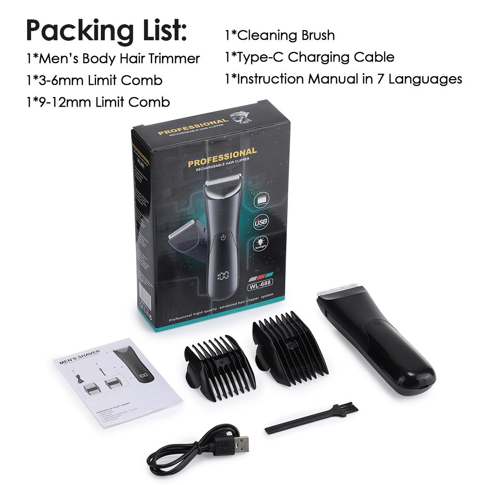 Керамический светодиодный электрический триммер для мужчин, перезаряжаемый триммер для волос на теле, подмышками, ногах, груди, женский эпилятор 500 мАч