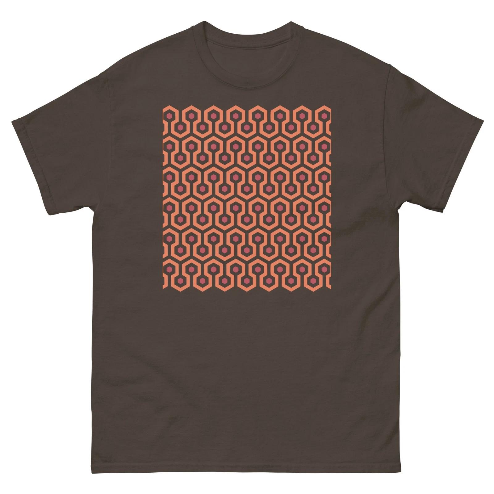 Overlook Hotel Pattern Shining Brown Graphic T Shirt Unisex classic tee S