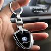 Pro Volkswagen Nový klíčenka 3D kovová slitina Znak Styl štítu Klíčenka Stříbrná Pro Volkswagen VW GTI Rline R Polo Golf MK8 Passat