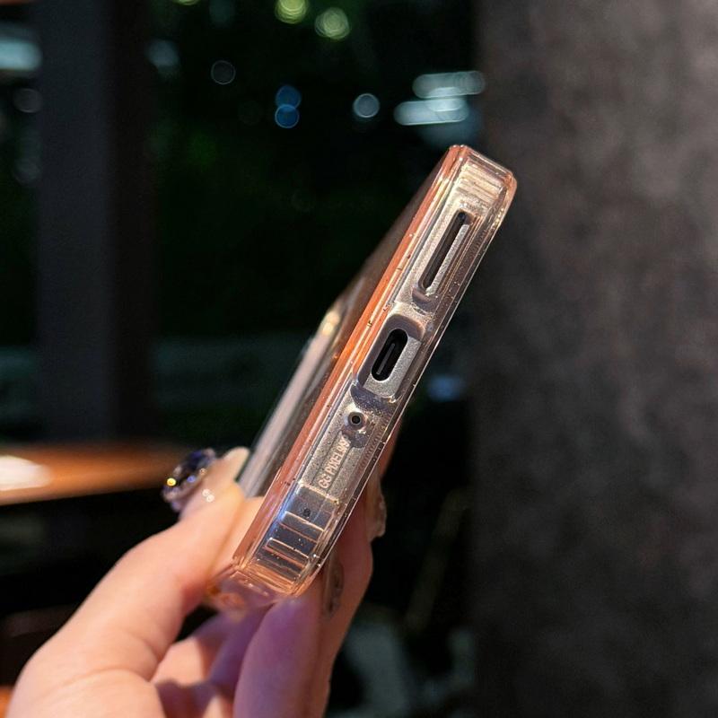 Glitter Clear Wireless Charge Magnetic Case For Google Pixel 9 Pro XL 8 Pro 8A TPU Soft Edge Shockproof Transparent PC Phone Cover