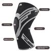 1 Pc Compression Knee Support Sleeve Elastic Breathable Knee Pads Brace Springs Gym Sports Protector Basketball Volleyball Run