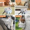 Pet Dog Car Seat Adjustable Straps Central Control Nonslip Dog Beds Safe Car Armrest Box Kennel Bed for for Medium Small Sized Puppy Cat Dog