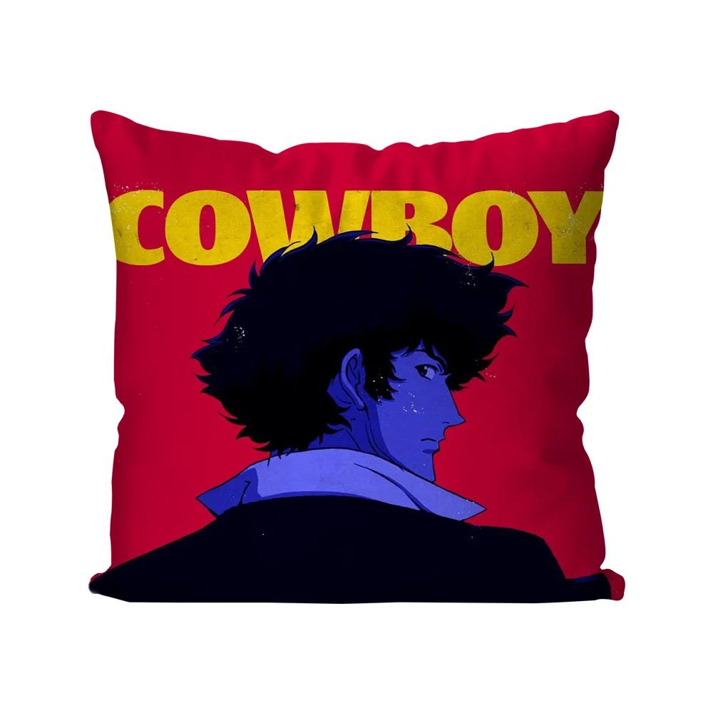 Animation C-Cowboy B-Bebop Spike Pillow Case Square Pillow Bedroom Sofa Leisure Comfort CushionLiving Room Home Decoration 40X40