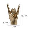 Rock Hand Gesture Statue Desk Collection Decorative Art Resin Craft Figurine for Apartment Cafe Office Living Room Decorations