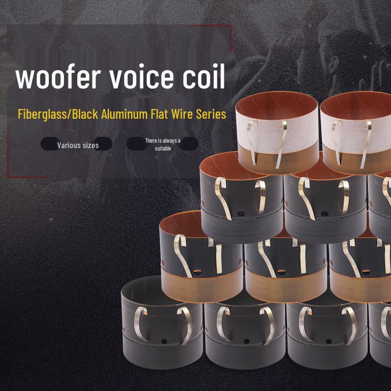 12-15" High Power Speaker Repair Parts: 75.5mm Woofer Voice Coil with Multiple Flat Wire 75/100 Core