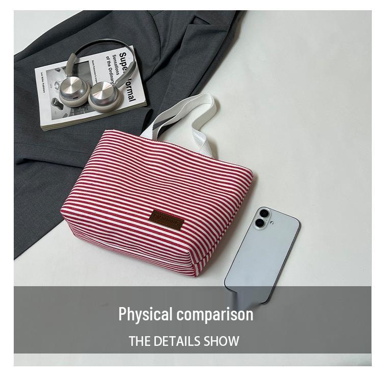 Stylish Striped Tote Bag: Lightweight, Versatile & Perfect for Back to School - Trendy Women's Phone Bag