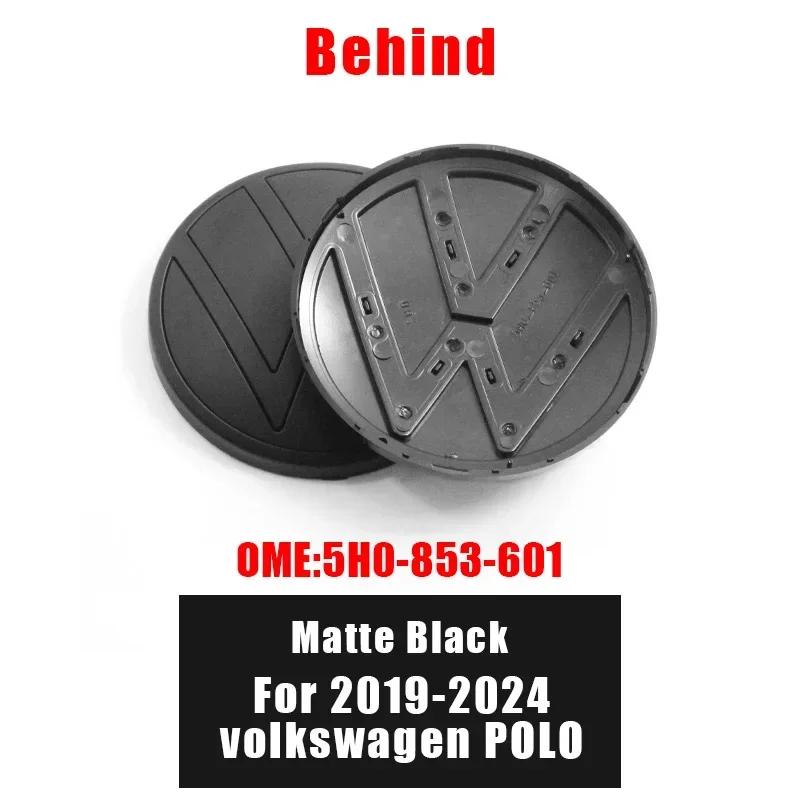 

Valve Stems Caps New Volkswagen VW Interior Stickers 1Pcs 139mm 110mm 5H0 853 601D Car Logo Emblem Hood Front And Rear Tail VW POLO 2019-24