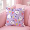 C-Cartoon Style Pattern1 Cushion Cover Pillow Case Soft Friendly Fabric & Concealed Zipper