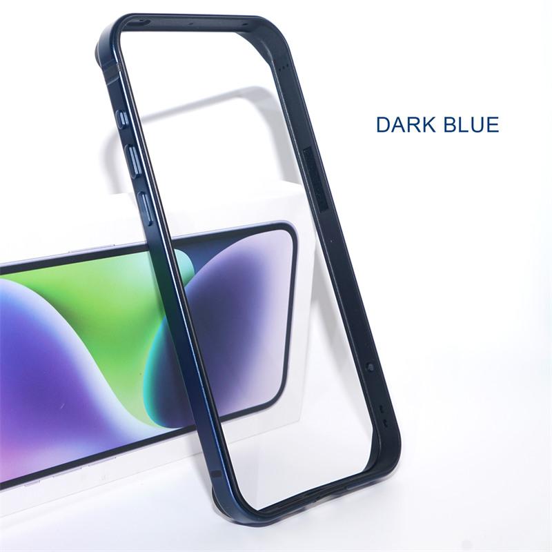 Lekkie etui zderzakowe ze stopu aluminium do iPhone 16 15 14 13 12 14 Pro Max Mini Plus XR Miękka silikonowa wyściółka Rama krawędzi Pokrowiec