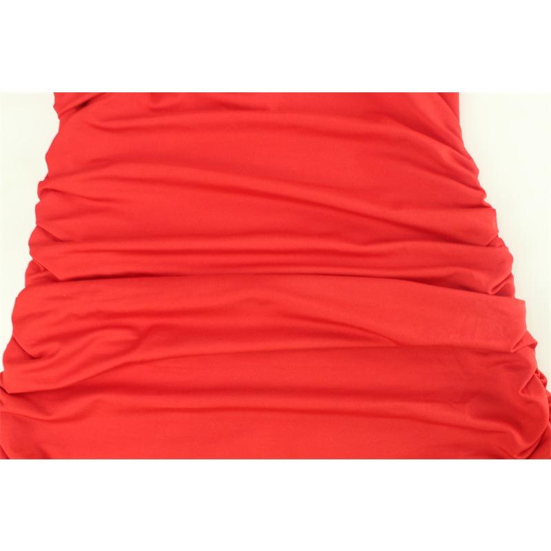 Herbst/Winter Modisches langes Kleid mit plissiertem, gekreuztem Ausschnitt und Hüftwickel