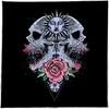 Flower Sun Pattern Astrology Tablecloth Altars Cloth Square Divinations Card Table Cloth Witchcrafts Deck Cloth