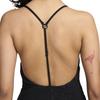 Nike Swim Retro Flow Comfortable Solid Color One-Piece Swimsuit Women swimsuit Black NESSE244-001